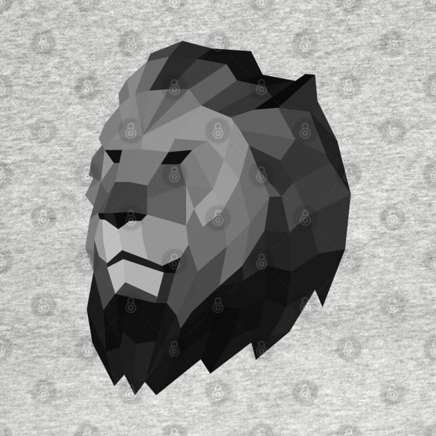 Geometric Lion Head by shaldesign